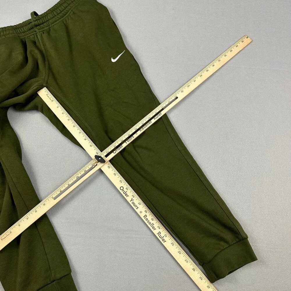 Nike Pants Men Large Olive Solid Jogger Tapered Swoosh Embroidery Drawstring L